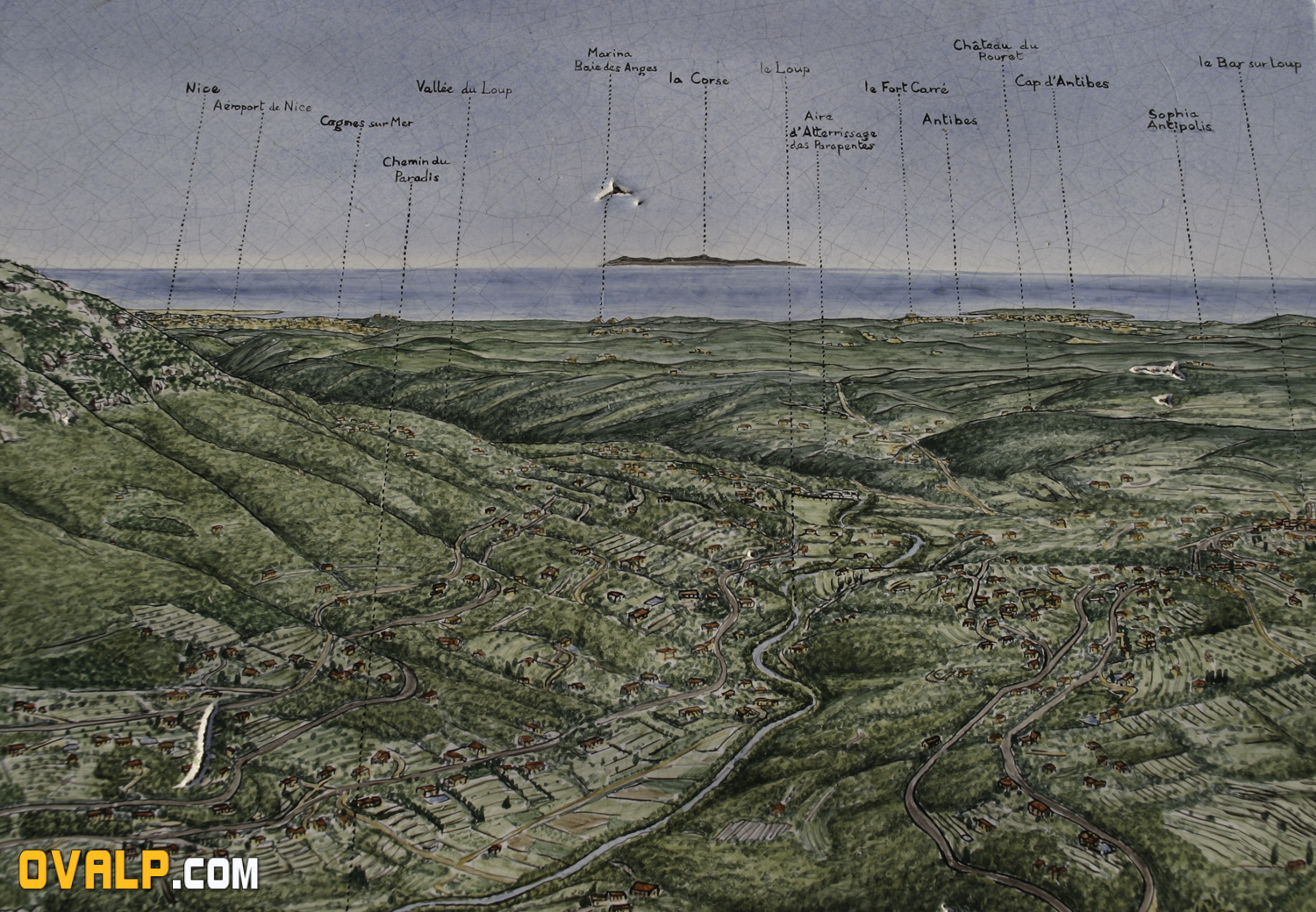 Illustration Corse Vue Du Continent 1