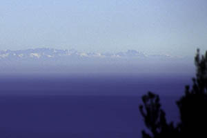 Corse vue du continent