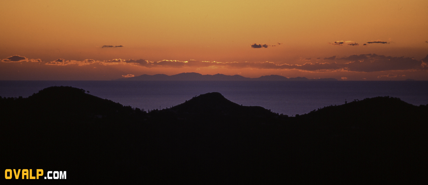 Sun Rise Corse Vue Du Continent 1