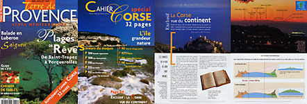 Terre provence ehrentrant Corse vue du continent