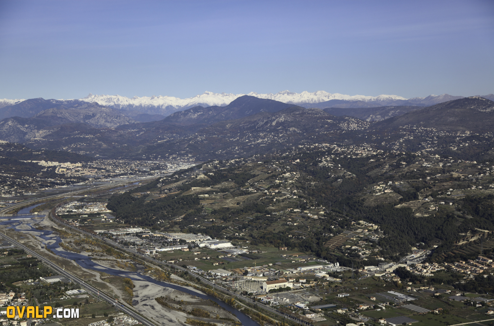 Vallée du Var vue Nord