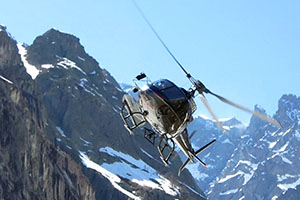 Héliportage en refuge