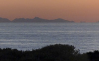Continent depuis la Corse