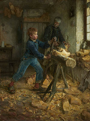 "The Young Sabot Maker" Henry Ossawa Tanner  (1859–1937)
