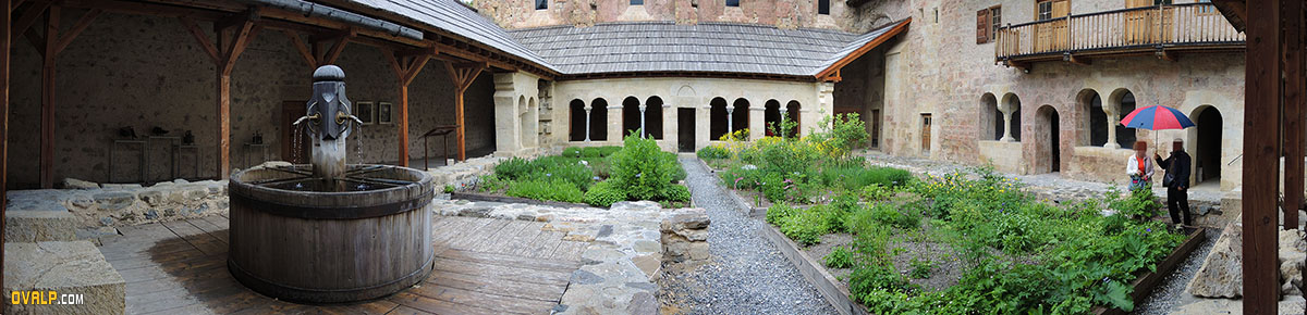 Panorama Cloître Abbaye Boscodon 
