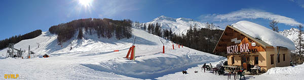 Station Ski Vallouise Pelvoux "Préron" milieu de la station