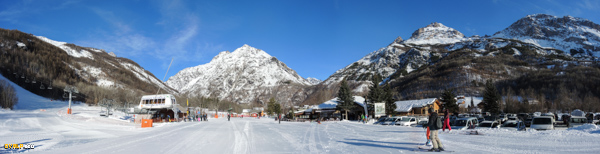 Station Ski Pelvoux Vallouise front de neige