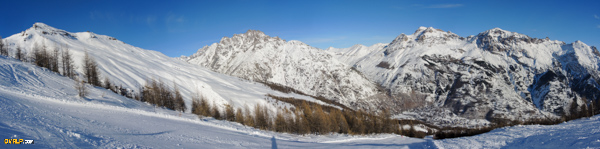 Piste noire Combe du loup sommet de la station