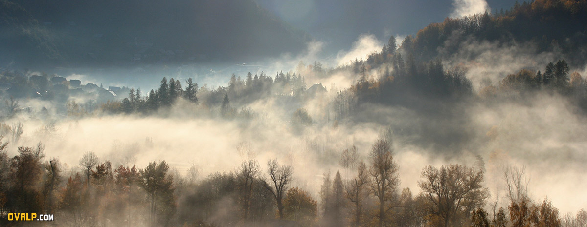 Brume Vallouise dans les Hautes Alpes