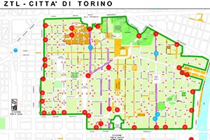 Amende circulation à Turin